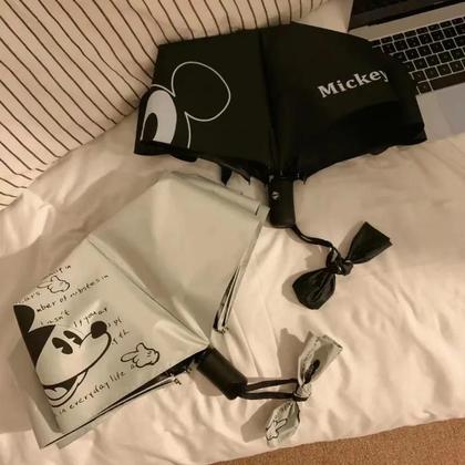 Imagem de Guarda-chuva Automático Kawaii Do Mickey Mouse Para Crianças, Protetor Solar, Dupla Utilização,