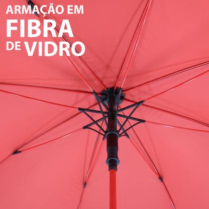 Imagem de Guarda Chuva Automático Preto Tecido Duplo Grande Reforçado 7008