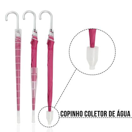Imagem de Guarda Chuva Automático Reforçado Copinho E Proteção Solar  0213