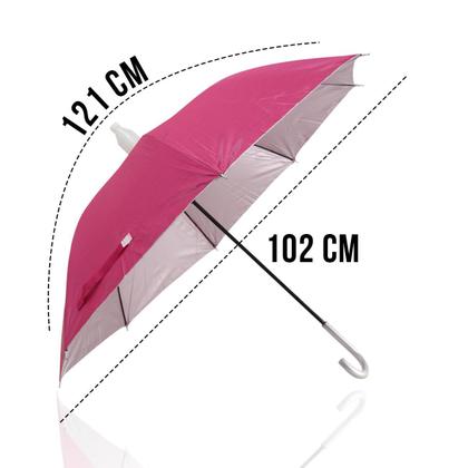Imagem de Guarda Chuva Automático Reforçado Copinho E Proteção Solar  0213