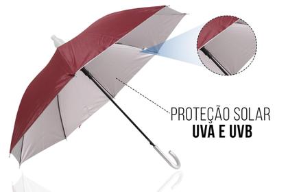 Imagem de Guarda Chuva Automático Reforçado Copinho e Proteção Solar l 0213 copinho