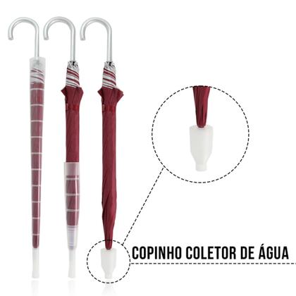 Imagem de Guarda Chuva Automático Reforçado Copinho e Proteção Solar l 0213 copinho