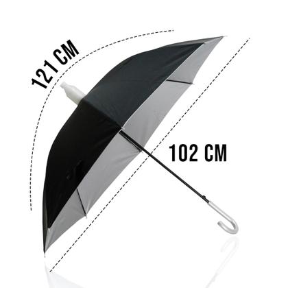 Imagem de Guarda Chuva Automático Reforçado Copinho e Proteção Solar l 0213 copinho