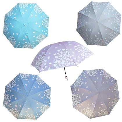 Imagem de Guarda Chuva Blackout Proteção UV com Estampas que mudam de cor quando molha: Cores Sortidas