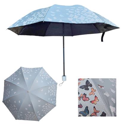 Imagem de Guarda Chuva Blackout Proteção UV com Estampas que mudam de cor quando molha: Cores Sortidas