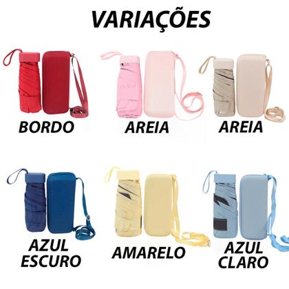 Imagem de Guarda-chuva BOLSINHA Estiloso com Alça e com Proteção Solar UV Compacto Design Moderno e Elegante