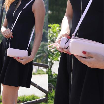 Imagem de Guarda-chuva BOLSINHA Estiloso com Alça e com Proteção Solar UV Compacto Design Moderno e Elegante