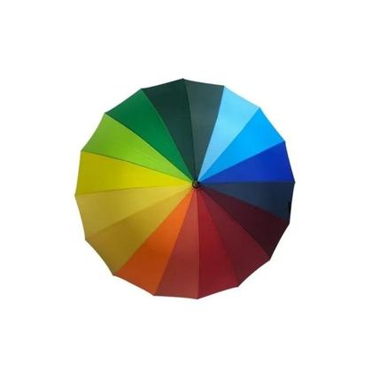 Imagem de Guarda Chuva Colorido Arco Iris Guarda Chuva Bengala Arco Iris 16 varetas