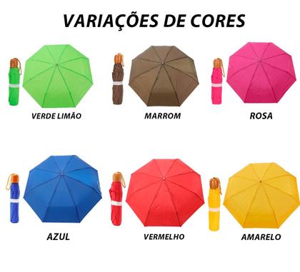 Imagem de Guarda-chuva Compacto Unissex com Variações de Cores Vibrantes e Elegantes um Design Atual Reforçado e Resistente