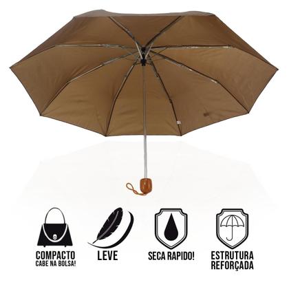 Imagem de Guarda-chuva Compacto Unissex com Variações de Cores Vibrantes e Elegantes um Design Atual Reforçado e Resistente