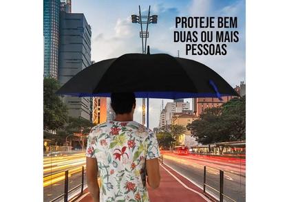 Imagem de Guarda Chuva Fibra de Vidro Automático Grande Reforçado CS-6062