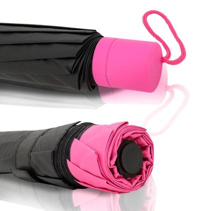 Imagem de Guarda Chuva Grande Reforçado Cabe Na Bolsa Colorido Liso Sombrinha Com Proteção Solar  BLACKOUT