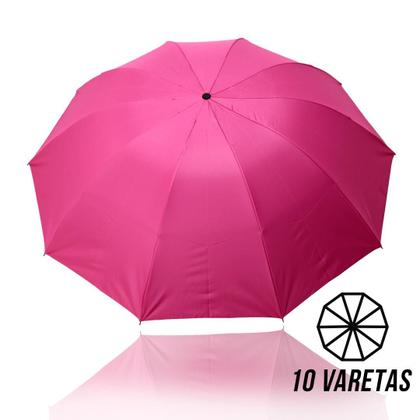 Imagem de Guarda Chuva Grande Reforçado Cabe Na Bolsa Colorido Liso Sombrinha Com Proteção Solar  BLACKOUT