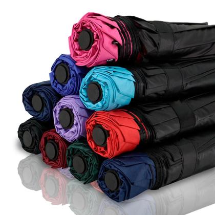 Imagem de Guarda Chuva Grande Reforçado Cabe Na Bolsa Colorido Liso Sombrinha Com Proteção Solar  BLACKOUT