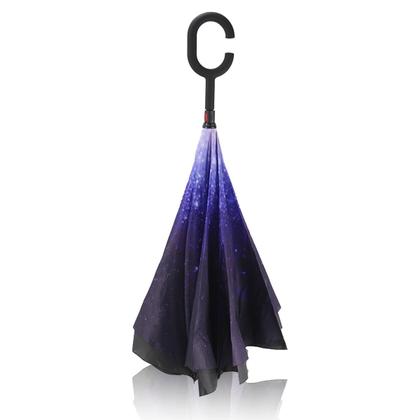 Imagem de Guarda Chuva Invertido Reforçado Tecido Duplo  Invertido Estampado