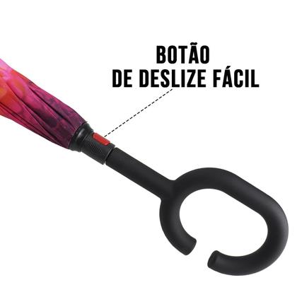 Imagem de Guarda Chuva Invertido Reforçado Tecido Duplo  Invertido Estampado