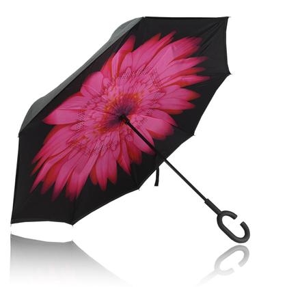 Imagem de Guarda Chuva Invertido Reforçado Tecido Duplo  Invertido Estampado