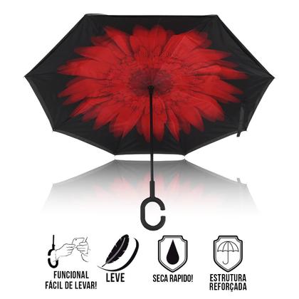 Imagem de Guarda Chuva Invertido Reforçado Tecido Duplo  Invertido Estampado