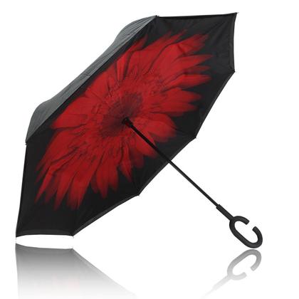 Imagem de Guarda Chuva Invertido Reforçado Tecido Duplo  Invertido Estampado