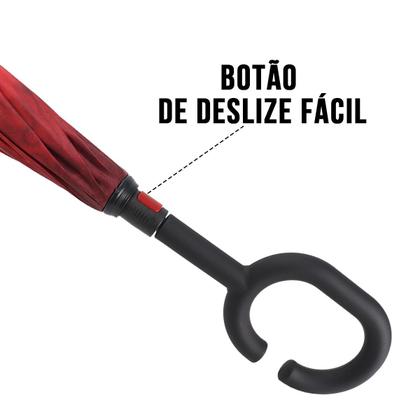 Imagem de Guarda Chuva Invertido Reforçado Tecido Duplo  Invertido Estampado