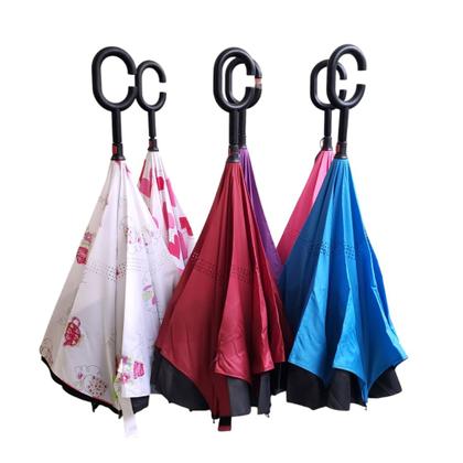 Imagem de Guarda Chuva Invertido Tecido Duplo Impermeável Reforçado Sombrinha