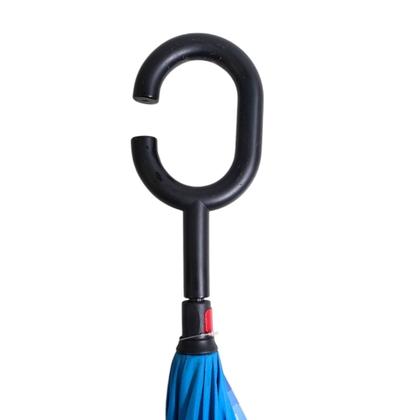 Imagem de Guarda Chuva Invertido Tecido Duplo Impermeável Reforçado Sombrinha