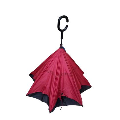 Imagem de Guarda Chuva Invertido Tecido Duplo Impermeável Reforçado Sombrinha