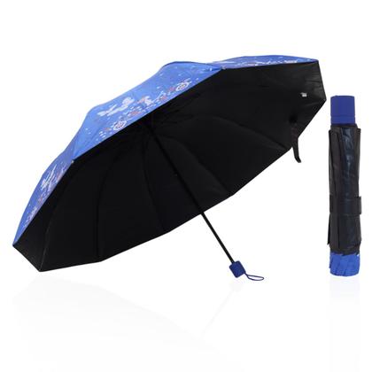 Imagem de Guarda chuva Reforçado com Proteção Solar Grande Amplitude Tecido Resistente Cabe na Bolsa Abertura Manual - BORBOLETA