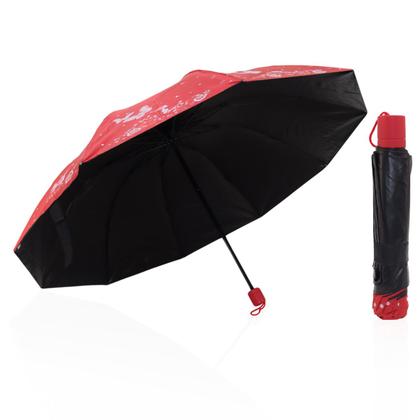 Imagem de Guarda chuva Reforçado com Proteção Solar Grande Amplitude Tecido Resistente Cabe na Bolsa Abertura Manual - BORBOLETA