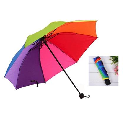 Imagem de Guarda Chuva Sombrinha Arco Íris - Dobrável 10 Varetas