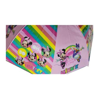 Imagem de Guarda Chuva Sombrinha Auto Infantil 48cm Divertida Minnie Cód. 1412