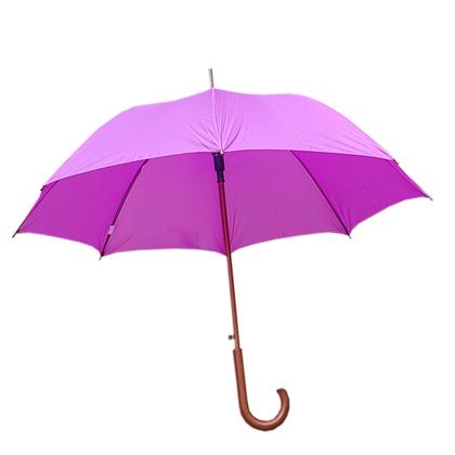 Imagem de Guarda Chuva Sombrinha Colorido Cabo Cor de Madeira Automático - Várias Cores