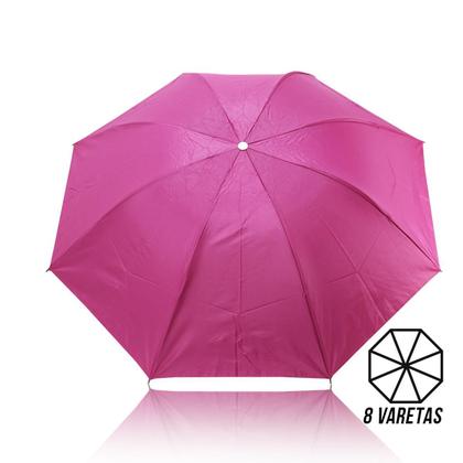 Imagem de Guarda Chuva Sombrinha Com Proteção Solar UV Resistente Contra Vento Unissex Compacto Resistente Leve Confortavel / 1050