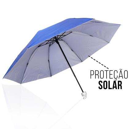 Imagem de Guarda Chuva Sombrinha Com Proteção Solar UV Resistente Contra Vento Unissex Compacto Resistente Leve Confortavel / 1050