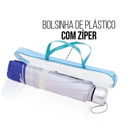 Imagem de Guarda Chuva Sombrinha Com Proteção Solar UV Resistente Contra Vento Unissex Compacto Resistente Leve Confortavel / 1050