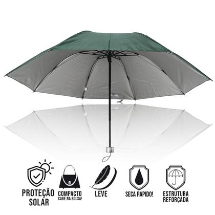 Imagem de Guarda Chuva Sombrinha Com Proteção Solar UV Resistente Contra Vento Unissex Compacto Resistente Leve Confortavel / 1050