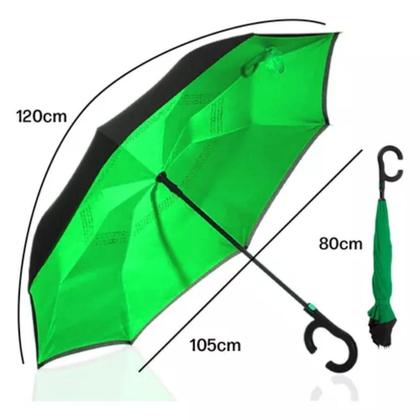 Imagem de Guarda Chuva Sombrinha Invertido 57cm Manual Dupla Face Color