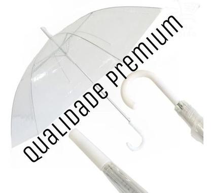 Imagem de Guarda Chuva Sombrinha Transparente Automático Reforçado 881