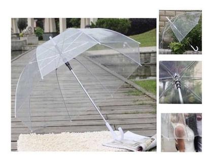 Imagem de Guarda Chuva Sombrinha Transparente Automático Reforçado 881