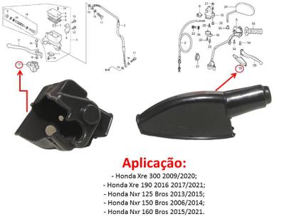 Imagem de Guarda Pó Protetor Manete a Freio Disco Nxr 125 150 160 Bros
