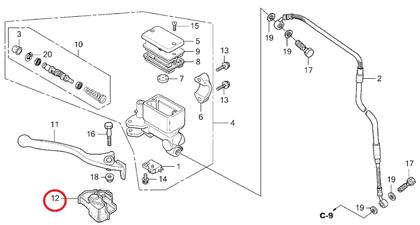 Imagem de Guarda Pó Protetor Manete a Freio Disco Nxr 125 150 160 Bros