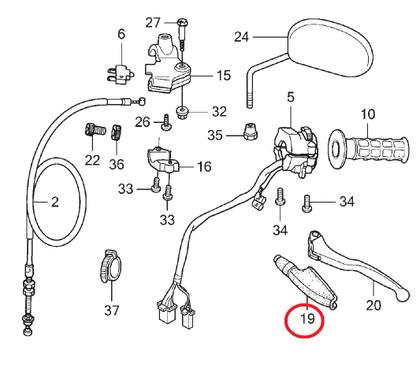 Imagem de Guarda Pó Protetor Manete a Freio Disco Nxr 125 150 160 Bros