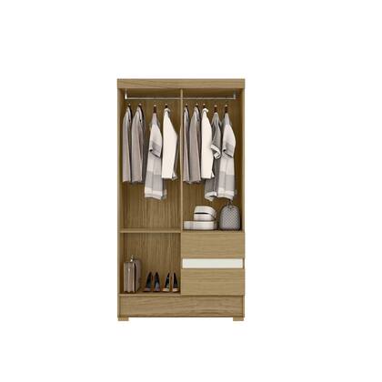 Imagem de Guarda Roupa 04 Portas 02 Gavetas Com Pés Atacama Off White Coimbra Aramóveis
