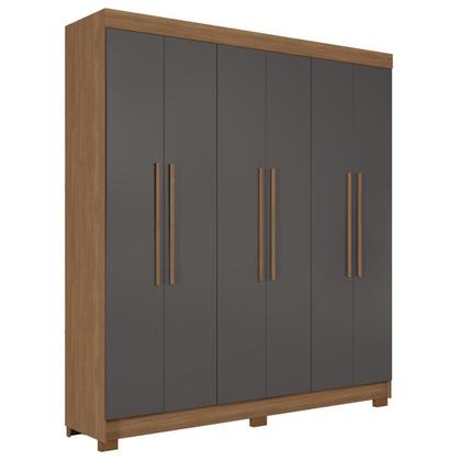 Imagem de Guarda-roupa 06 Portas 2 Gavetas Mdp Toledo