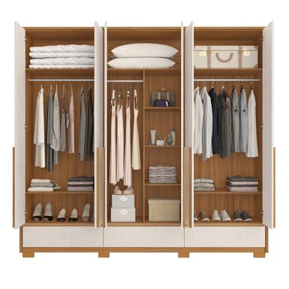 Imagem de Guarda-roupa 100% Mdf com 6 Portas e 3 Gavetas 2025