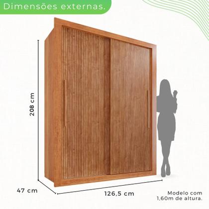 Imagem de Guarda Roupa 2 Portas 2 Gavetas MDP Cinamomo Off