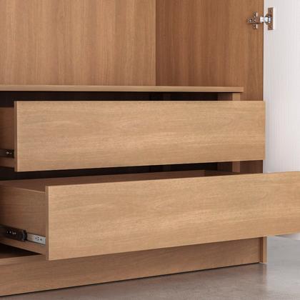Imagem de Guarda Roupa 2 Portas com Cabideiro 2 Gavetas Hera CabeCasa MadeiraOriginals