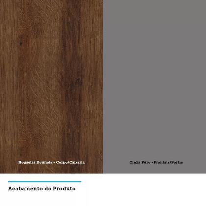 Imagem de Guarda Roupa 2 Portas de Correr 3 Gavetas 159cm com Espelho Prime Luciane Móveis