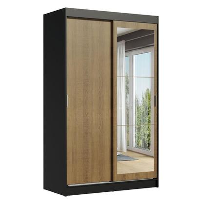 Imagem de Guarda-roupa 2 Portas de Correr com Espelho 2 Gavetas Madesa