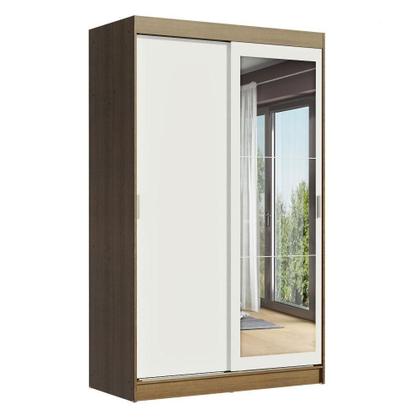 Imagem de Guarda-roupa 2 Portas de Correr com Espelho 2 Gavetas Madesa